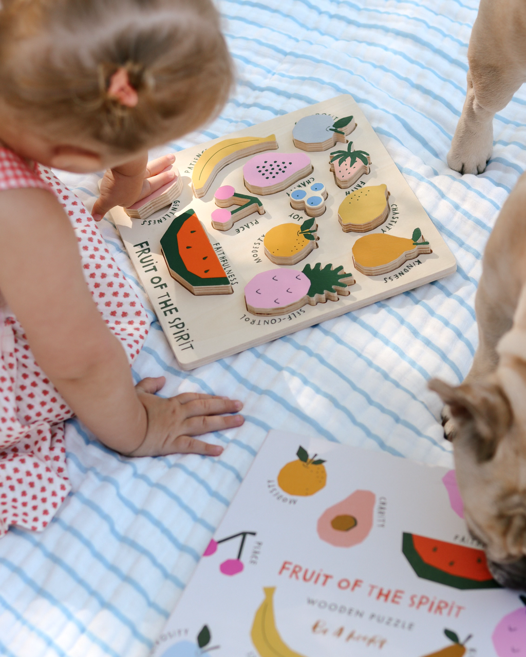 Catholic Fruit of the Spirit Wooden Puzzle