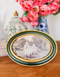 Green & Gold Framed Art