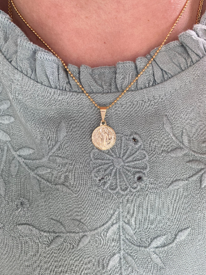18k Gold Filled Saint Benedict Pendant