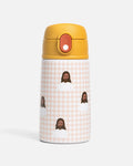 Pink Gingham Jesus Little Water Bottle